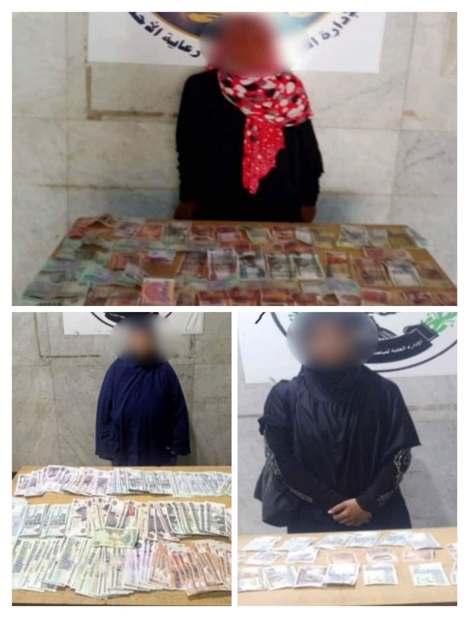 القبض على 3 سيدات بتهمة التسول في شوارع القاهرة والجيزة