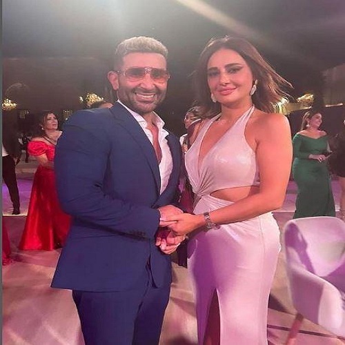 حلا شيحة وأحمد سعد 