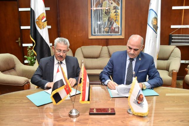 جامعة الأقصر توقع بروتوكول تعاون مع الهيئة القومية للإنتاج الحربى