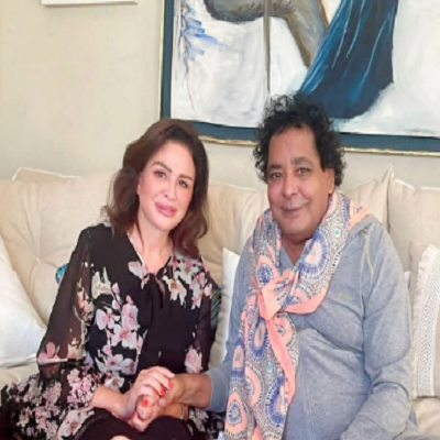 محمد منير وإلهام شاهين 