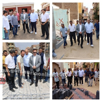 اللواء إبراهيم أبو ليمون محافظ المنوفية خلال جوباه اليوم