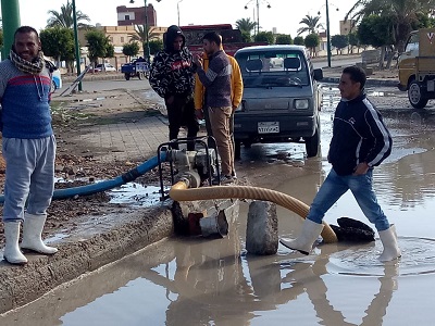امطار الخير ملئت جميع خزانات الصحراء بمطروح