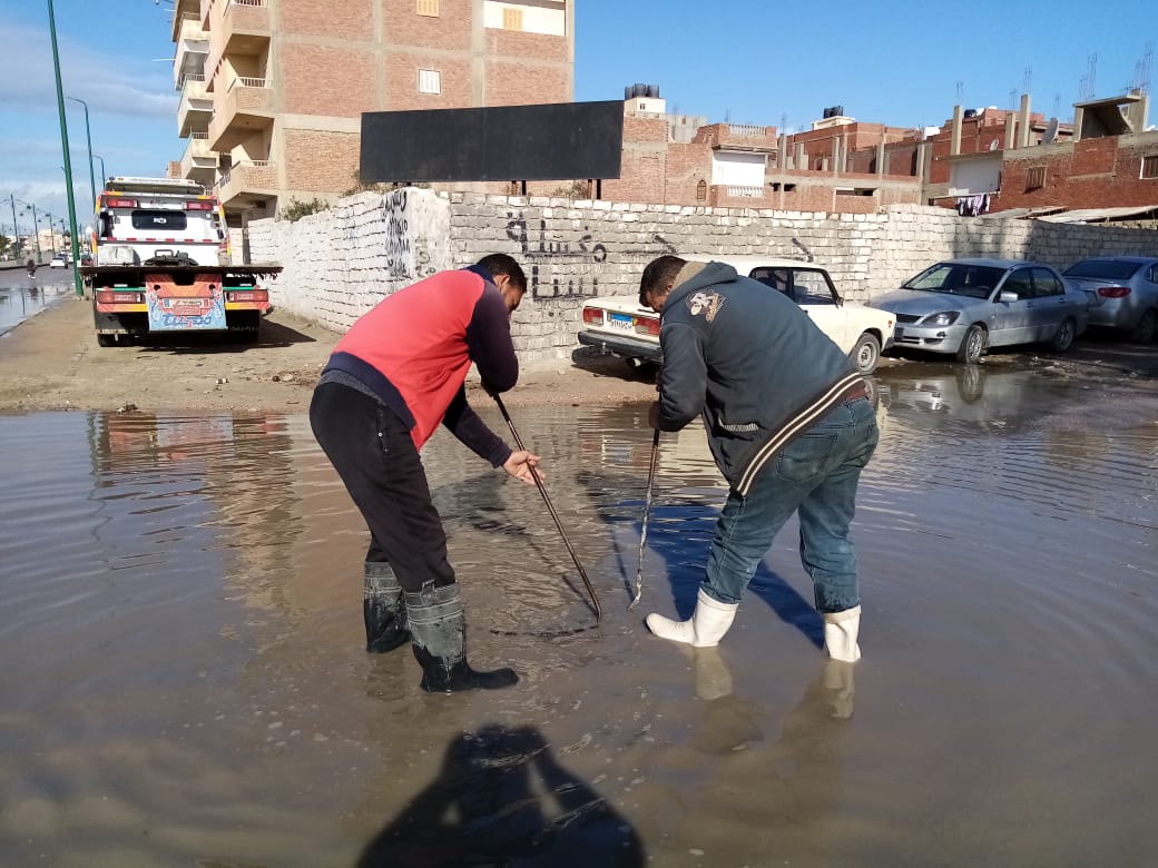 امطار الخير ملئت جميع خزانات الصحراء بمطروح