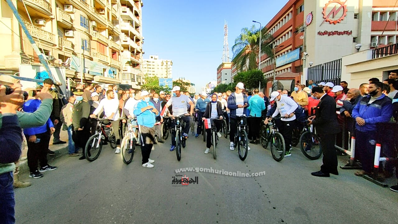 محافظ البحيرة ورئيس فرع الرقابة الإدارية يشاركان فى ماراثون الدراجات احتفالا باليوم العالمى لمكافحة الفساد