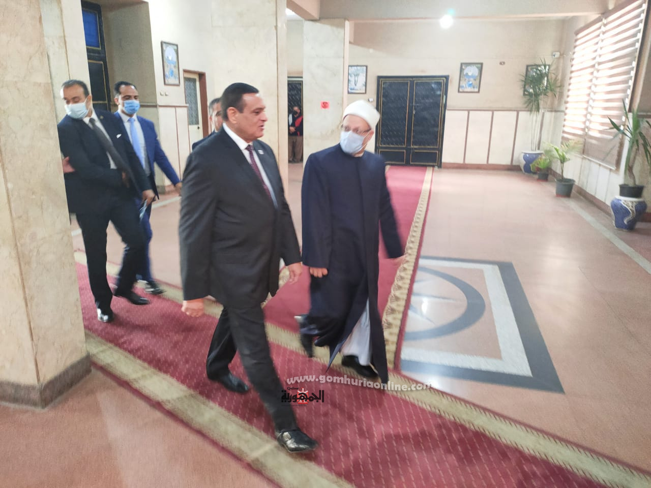 محافظ البحيرة يستقبل مفتي الديار المصرية  لحضور ندوة بعنوان 