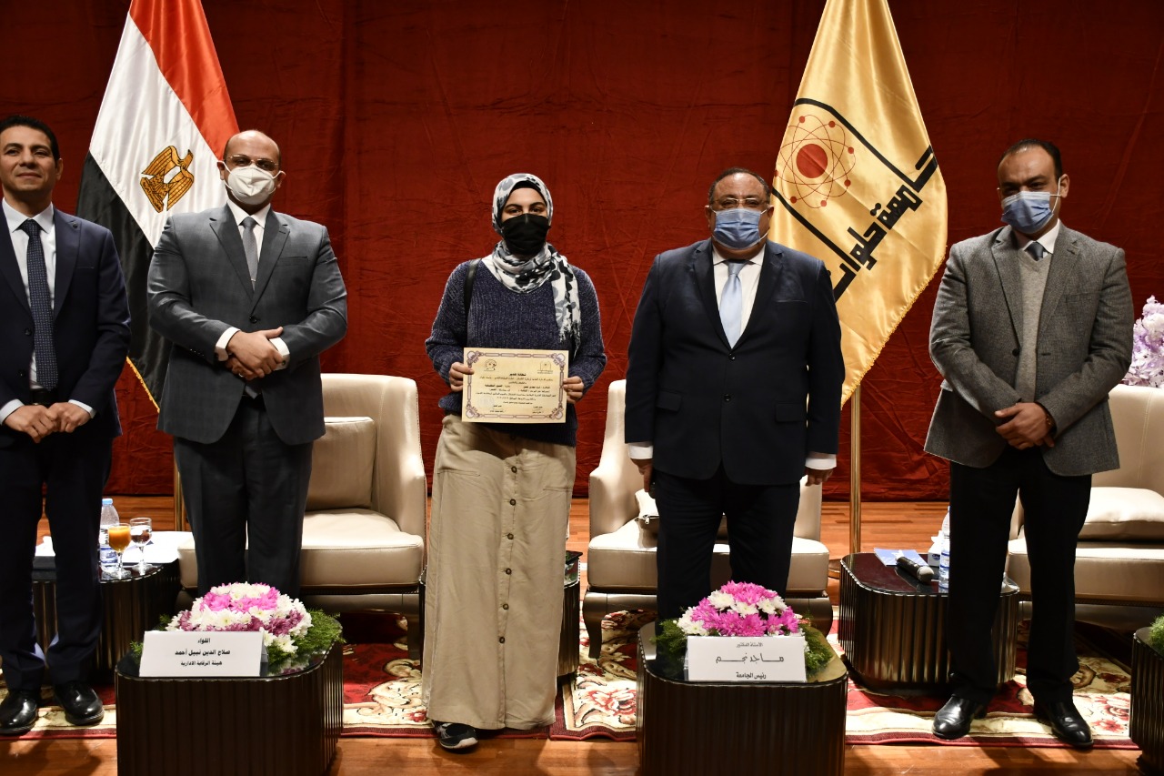 بالصور.. احتفالية اليوم العالمي لمكافحة الفساد بجامعة حلوان بحضور ممثلي هيئة الرقابة الإدارية 