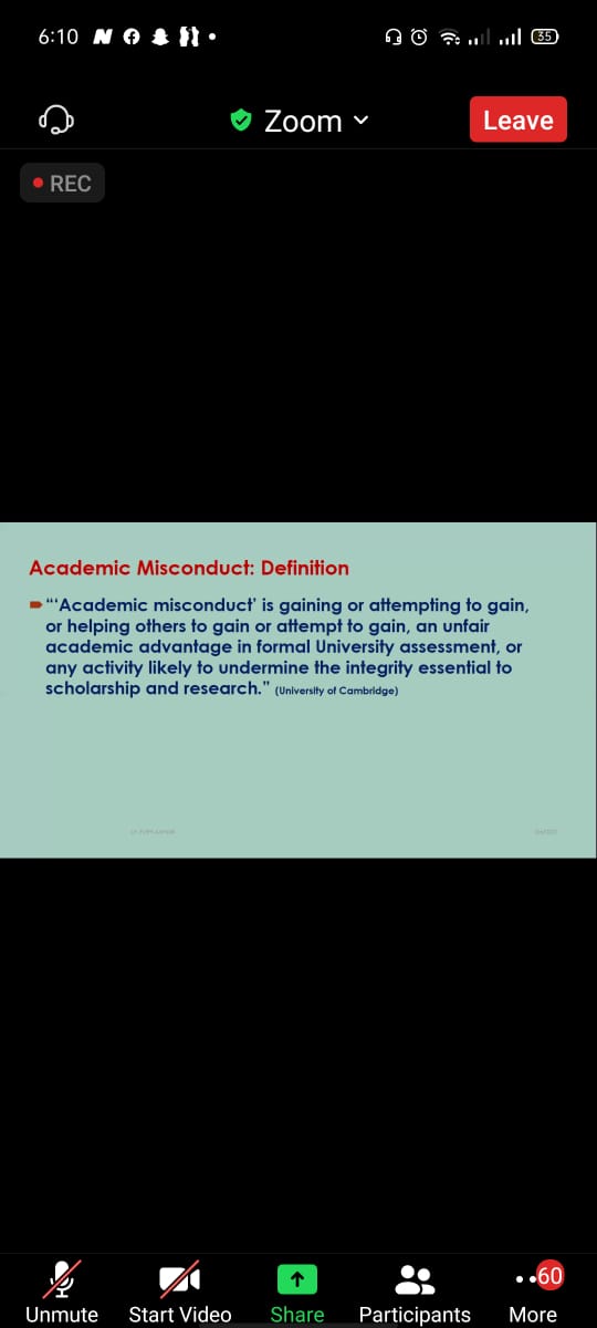 أشكال سوء السلوك الأكاديمي والانتحال العلمى.. ورشة عمل بجامعة حلوان