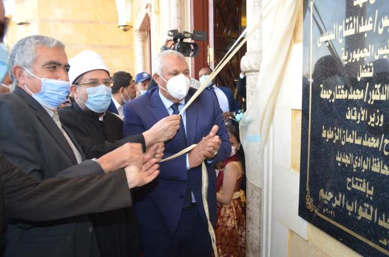 خلال افتتاح المسجد
