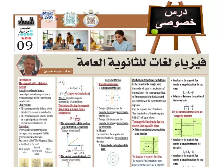 أقوى مراجعة Physics لطلاب الثانوية العامة 2026 