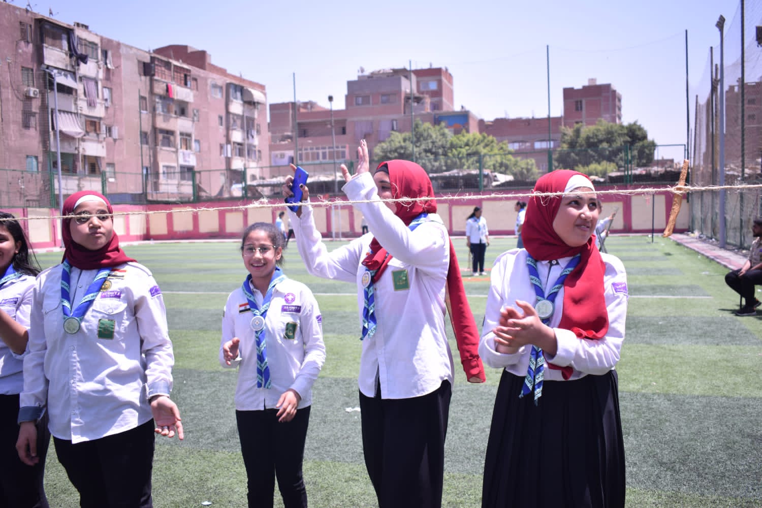 اختتام أنشطة خدمة مجتمعية للجوالة و الجوالات بالقليوبية من مركز شباب مساكن اسكو