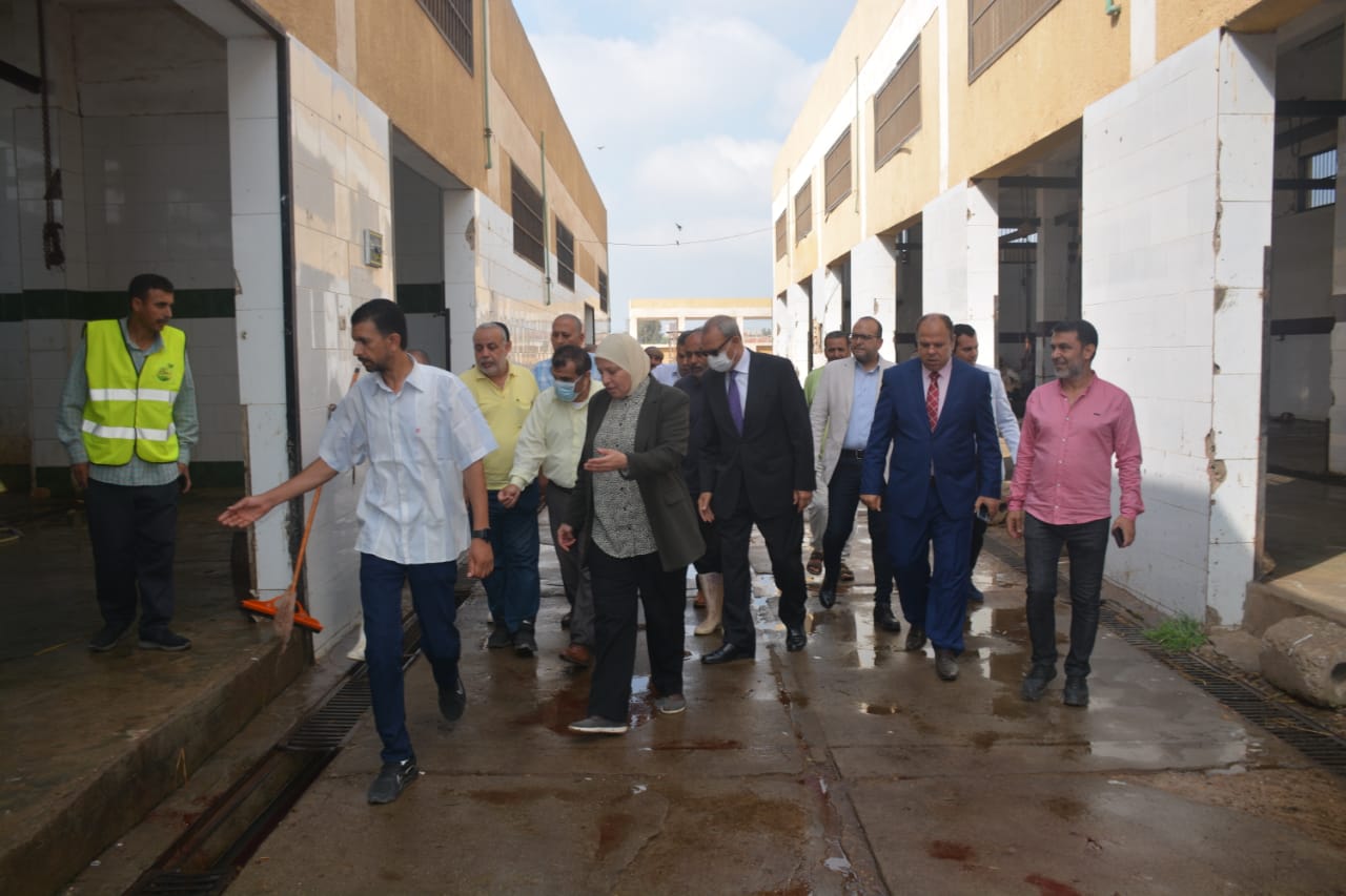الهجان يتفقد عدداً من مجاز القليوبية وإستقبال الأضاحي في أول أيام العيد 