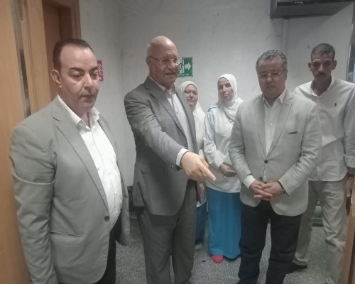 سوسه يتفقد أعمال التطوير والخدمات الطبية بمستشفى بنها الجامعي