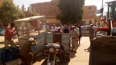 حملة مكبرة لازالة التعديات بنصر النوبة فى أسوان
