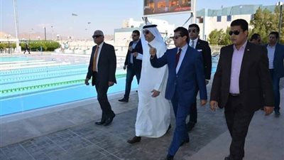 وزيرا الرياضة المصري والبحريني يتفقدان مدينة الشباب بشرم الشيخ