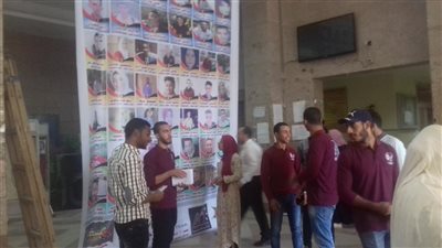 بالصور..بدء الدعاية لانتخابات اتحاد الطلاب بآداب الفيوم