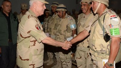 الفريق محمد فريد يشهد المرحلة الرئيسية للمشروع التكتيكى 