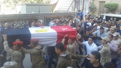 قويسنا تودع شهيد الواجب العريف إسلام ساهر شفيق