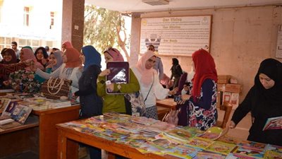 افتتاح معرض كتابك بين إيدك بآداب المنوفية