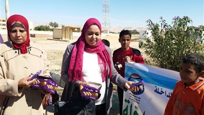 معسكر تجميل وتشجير قرية غرب الموهوب بواحة الداخلة