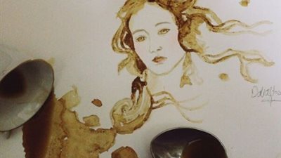 داليا حسنى تعشق الرسم بالشيكولاته¨ صور