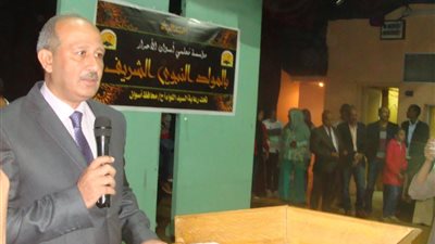 سكرتير عام محافظة اسوان يشارك فى إحتفال مؤسسة معلمى أسوان بذكرى المولد النبوى