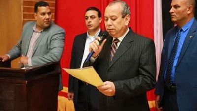 أعضاء لجان المساءلة المجتمعية لبرنامج تكافل وكرامة يؤدون القسم أمام محافظ كفرالشيخ