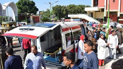 جامعة سوهاج تجرى اول تجربة للاخلاء في حالات الطوارىء