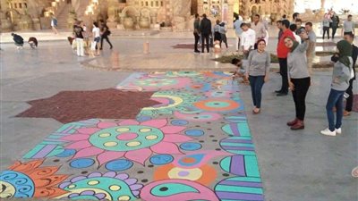 فعاليات الرسم علي الأسفلت باليوم العالمي للتطوع بشرم الشيخ¨ صور