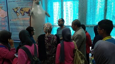 طلاب شمال السويس زاروا معهد ومتحف علوم البحار