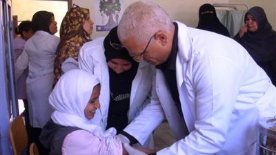 مسح طبي لتلاميذ المدارس الإبتدائية بشمال سيناء