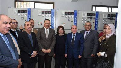غراب والسيد يتفقدان سير العمل بموزع كهرباء الشهداء الجديد بمدينة الزقازيق