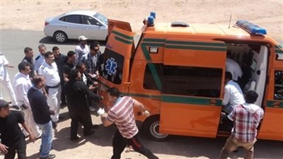 أصابة ٧ أشخاص فى حادث مرورى ببنى سويف