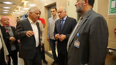 محافظ الجيزة يزور مستشفى بهية