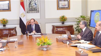 الرئيس يستعرض جهود الدولة لتطوير قطاع الكهرباء والموقف التنفيذى الضبعة النووية