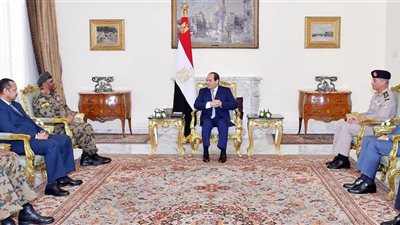 السيسى يستقبل رئيس هيئة الأركان المشتركة السودانية