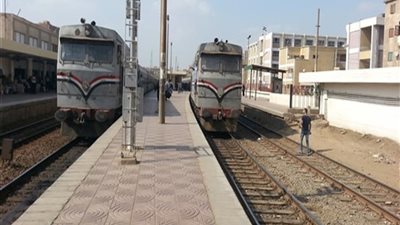 تعرف على معدلات تأخير القطارات بخطوط السكك الحديد اليوم