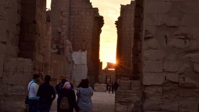 تعامد الشمس على قدس الأقداس بمعبد الكرنك