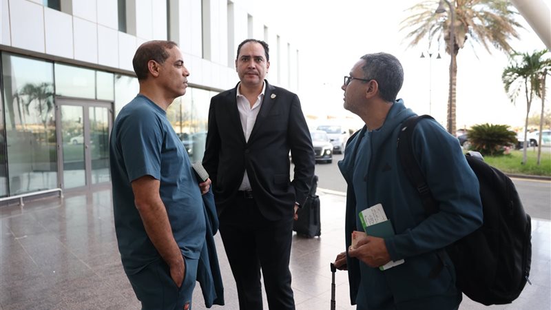 الأهلي في فندق الإقامة