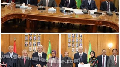 جامعة المنوفية تكرم الطالبتين تسنيم القصاص و خديجة الصاوي