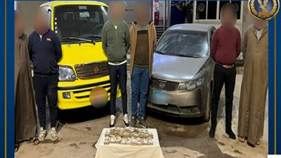 أمن المنيا ينجح في ضبط 6 أشخاص مدعيين انهم شرطة بالمنيا