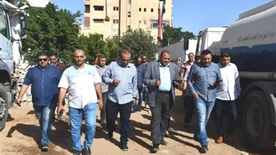رئيس مياه المنيا يتفقد محطة مياه بني مزار المرشحة الجديدة