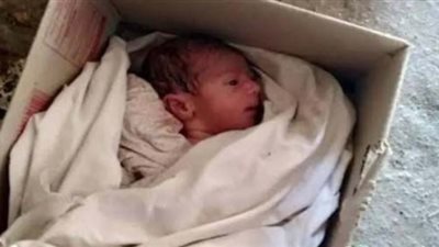 العثور على طفل رضيع ملقي وسط القمامة بطنطا