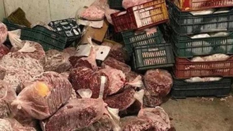 ضبط 3 أطنان لحوم