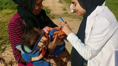حملة التطعيم ضد شلل الاطفال إستهدفت 220 ألف طفل بالإسماعيلية