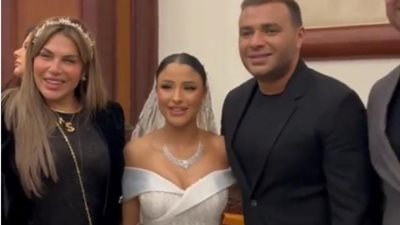 بالصور.. رامي صبري يحتفل بعقد قران شقيقته