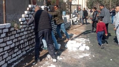 إزالة 38 حالة تعدى على الأراضى الزراعية وأملاك الدولة بالشرقية