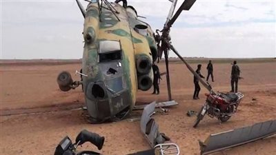 سقوط مروحية عسكرية جزائرية بضواحي مطار المنيعة