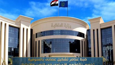 ضبط تشكيل عصابي بالمنوفية استولى على 99 مليون جنيه من ضحاياه