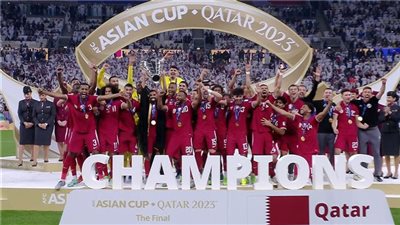 شاهد بالفيديو تتويج منتخب قطر بكأس آسيا