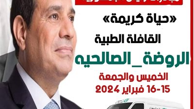 غدا..اطلاق قافلة طبية مجانية بقرية الروضة بالصالحية